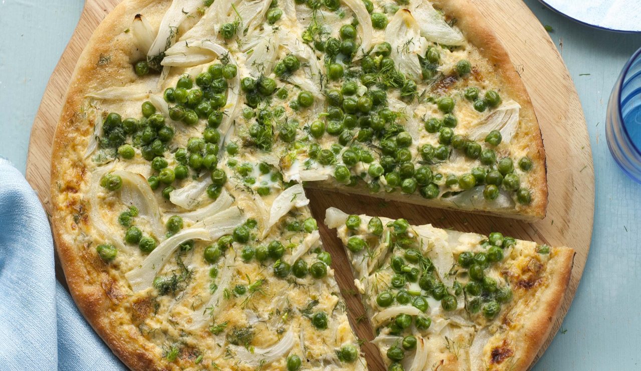 zöldborsós pite recept
