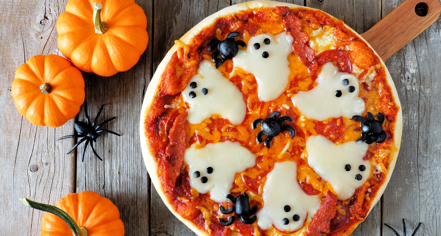 Halloween pizza