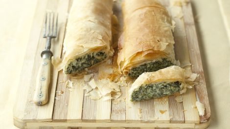 spenótos rétes recept