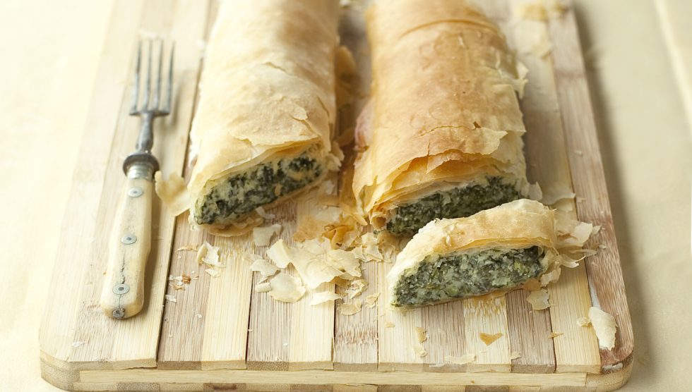 spenótos rétes recept