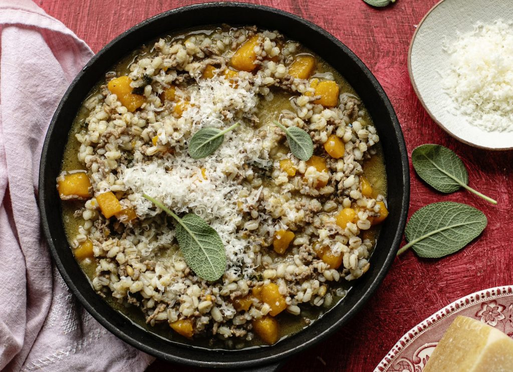 sütőtök rizottó recept
