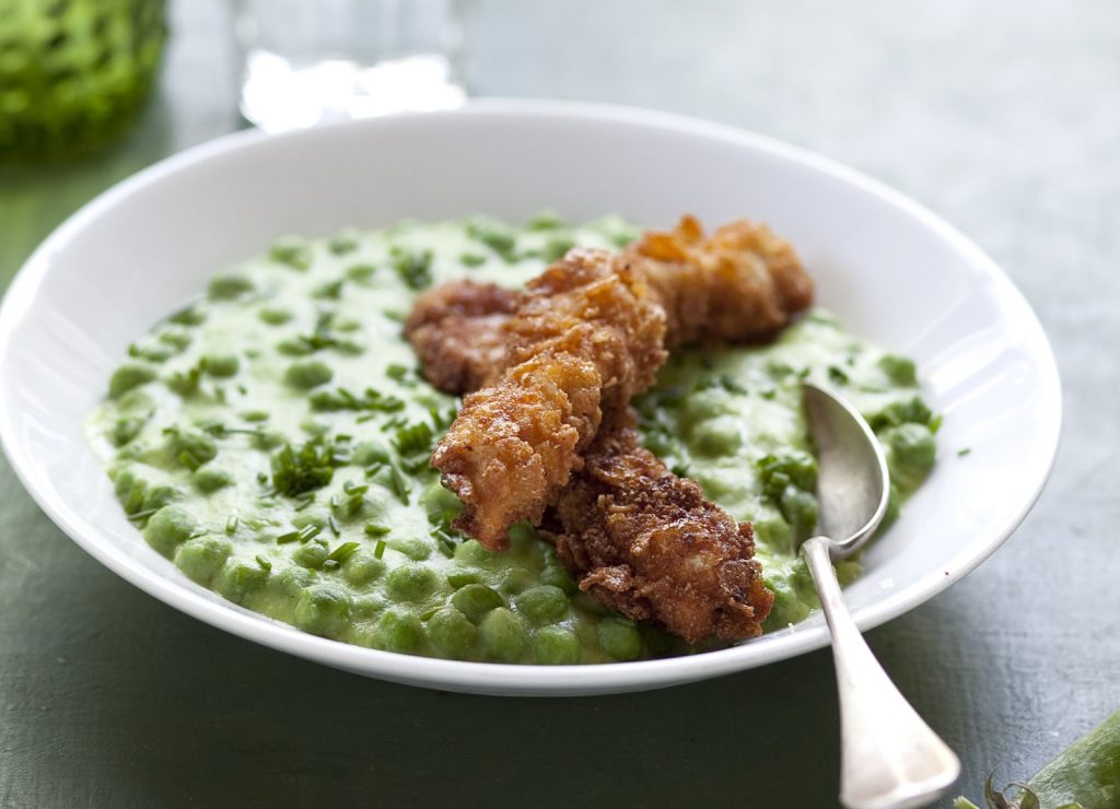 Snidlinges borsófőzelék csirkével zöldborsós ételek recept