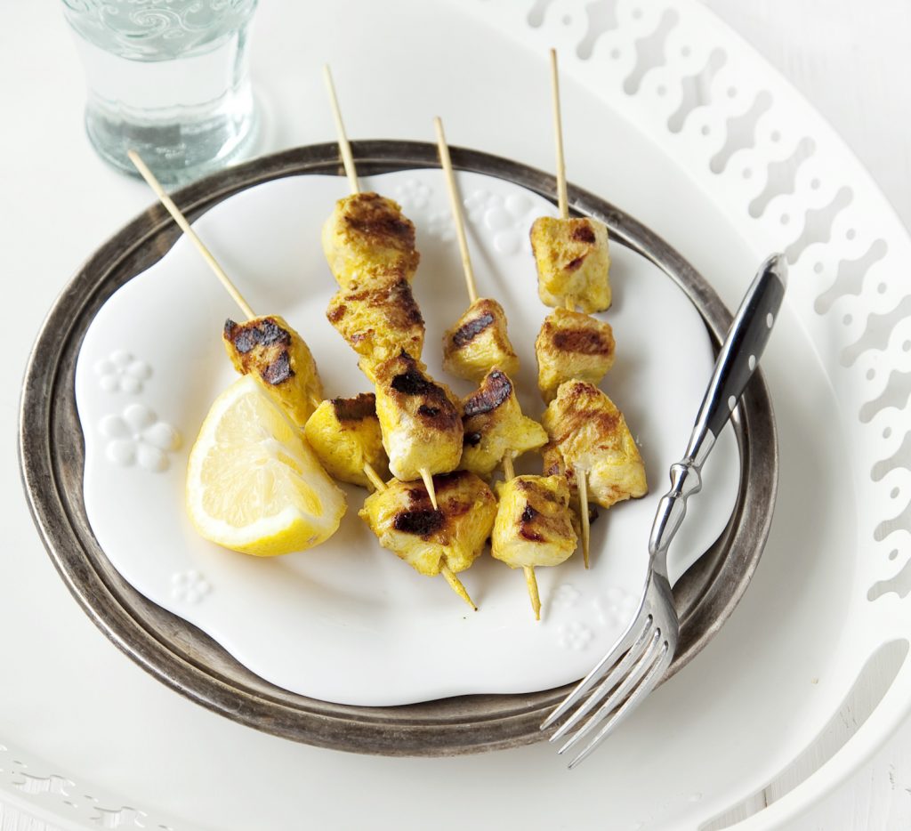 Joghurtos csirkenyárs grill étel recept
