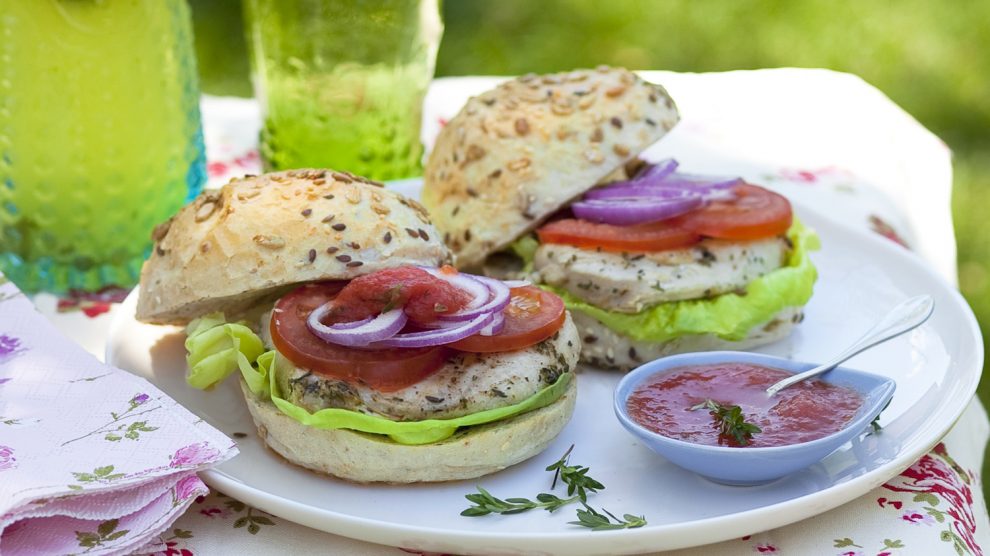 grill hamburger recept