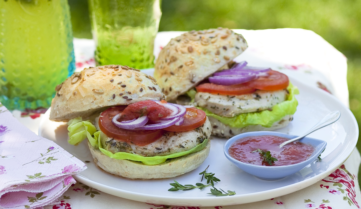 grill hamburger recept