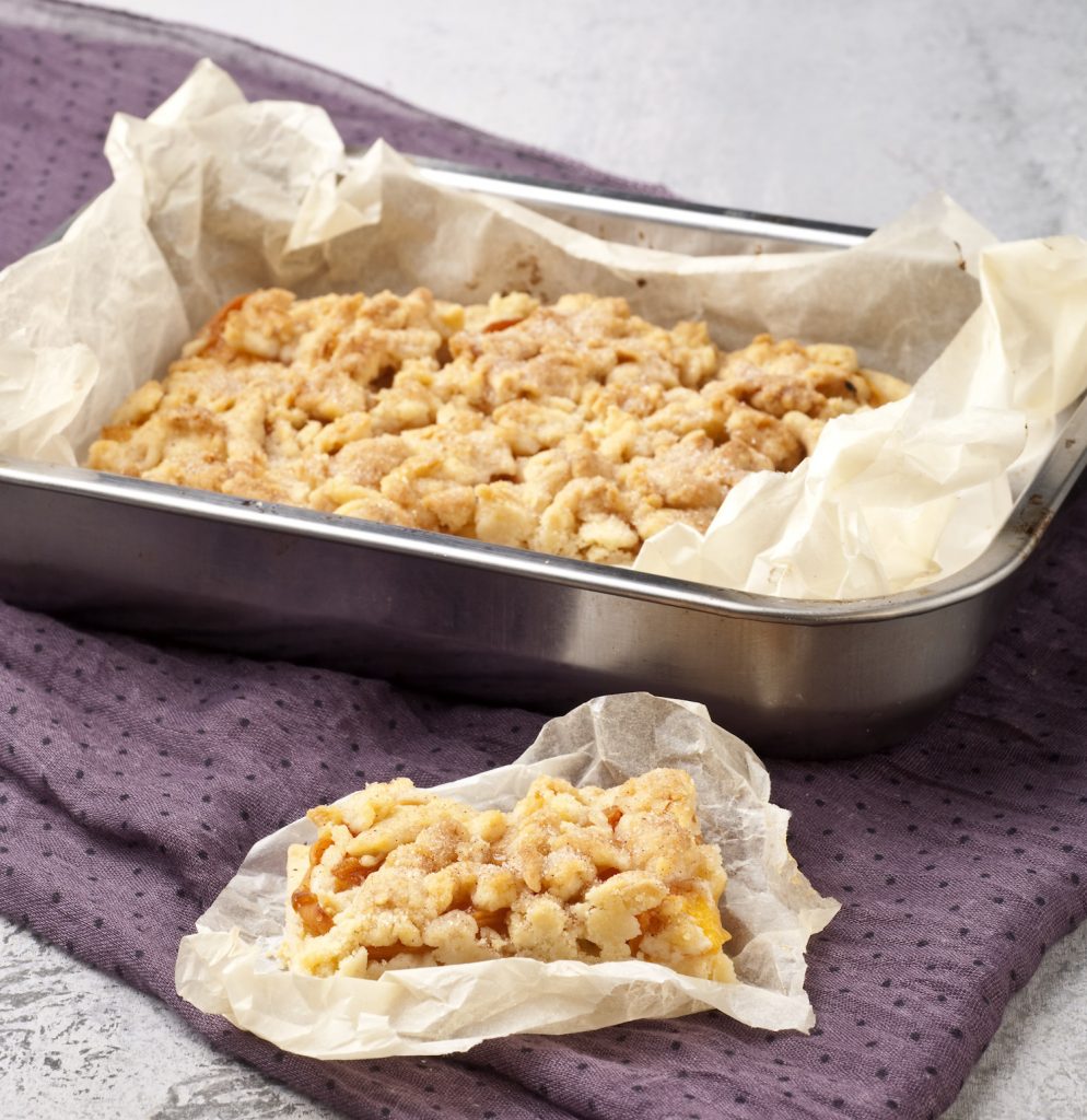 sárgabarackos morzsapite recept