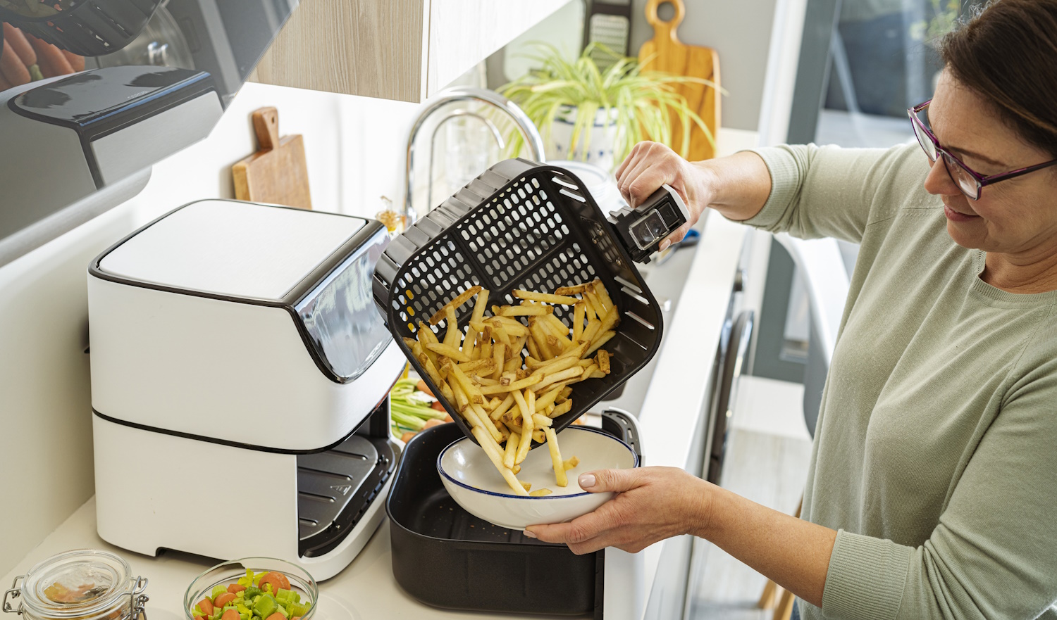 air fryer sült krumpli