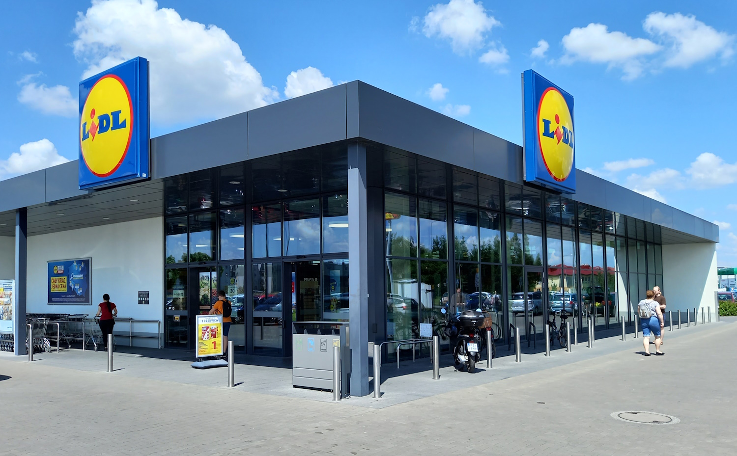 lidl áruház kívülről