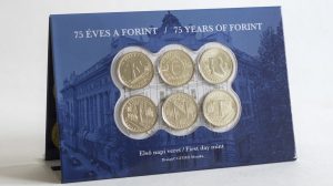 a forint betűit kiadó ötforintos magyar pénzérmék