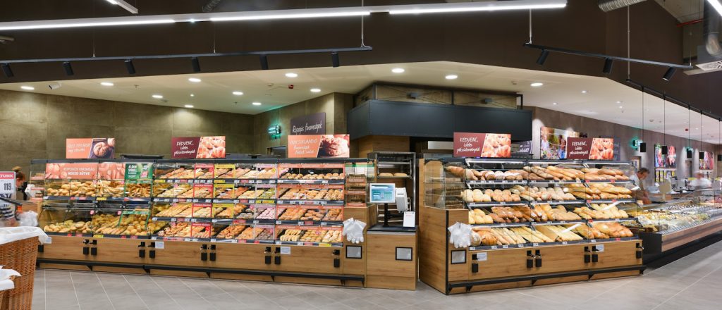 spar pékség üzletbelső
