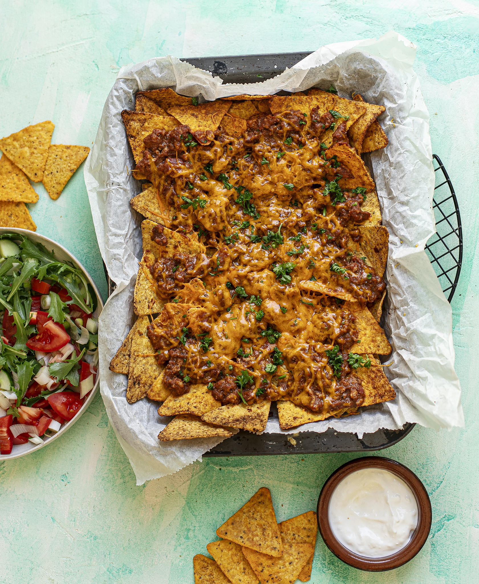 Rakott tortillachips