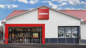 Penny áruház külső homlokzat