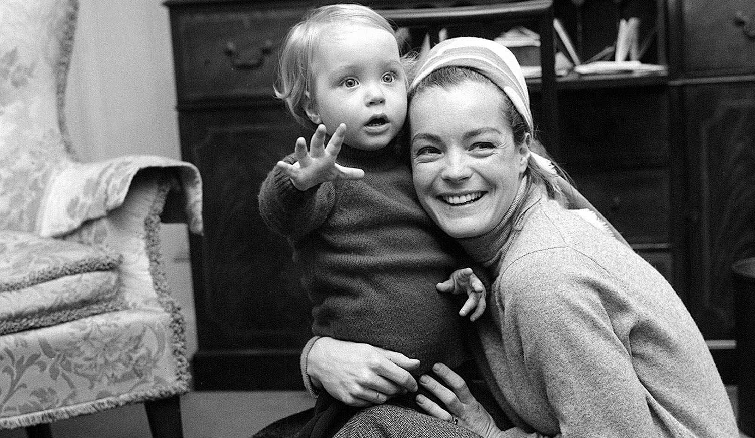 Romy Schneider és fia