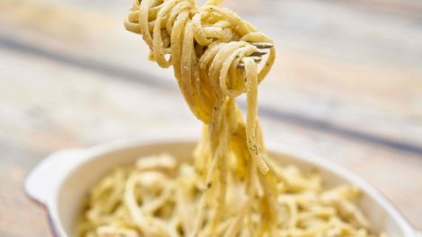 spagetti villára felcsavarva
