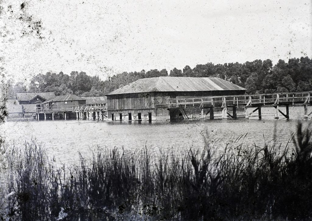 a hévízi tó 1900-ban