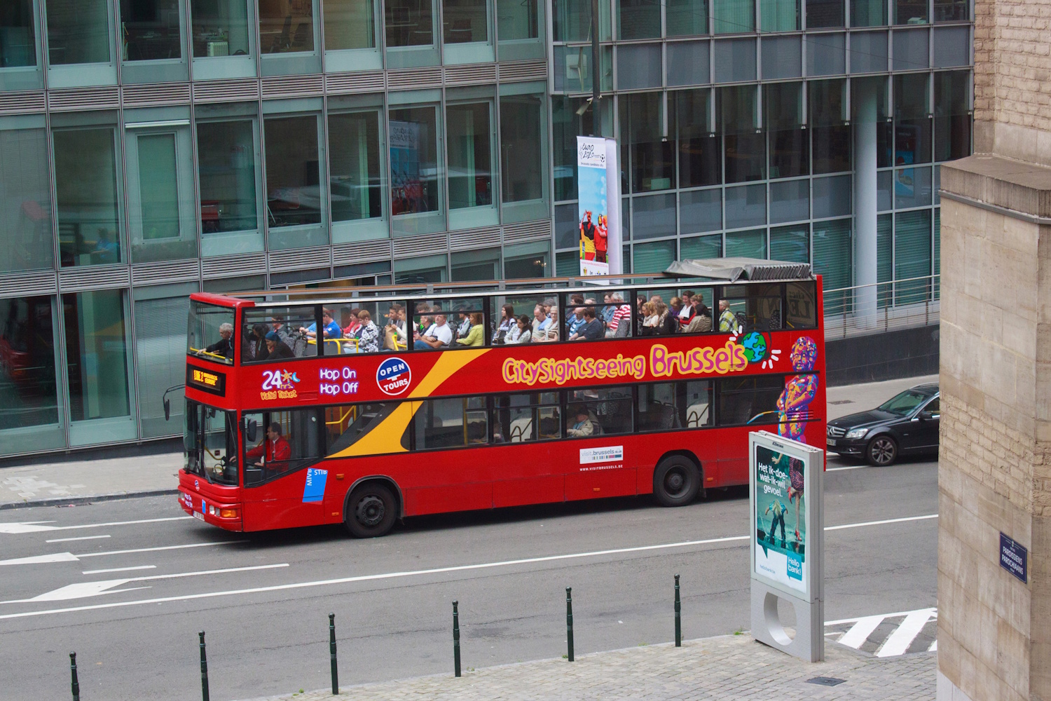 Hop On Hop Off busz Brüsszelben