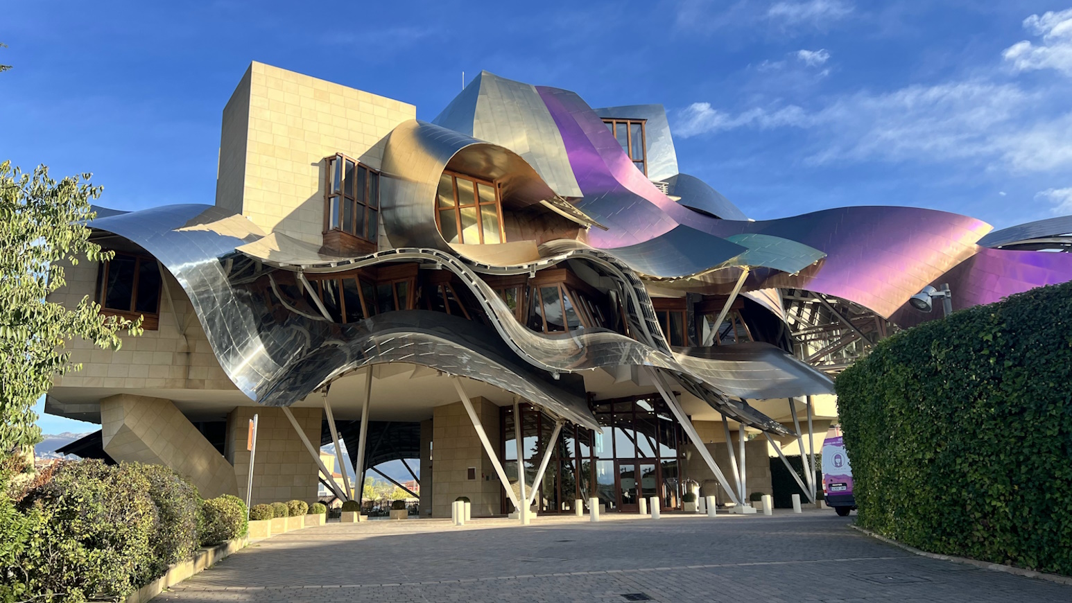 Hotel Marqués de Riscal in Eltziego, spanyolország