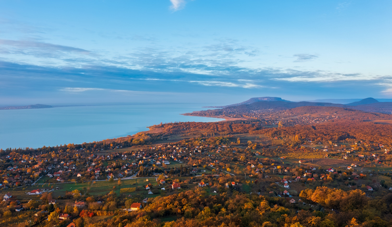 balaton ősszel látkép