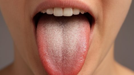 lepedékes nyelv szép női száj