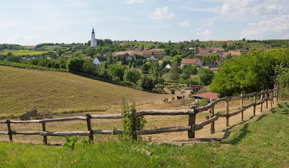 falusi tájkép