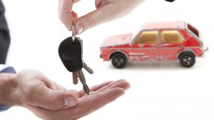 használt autó vásárlás illusztráció