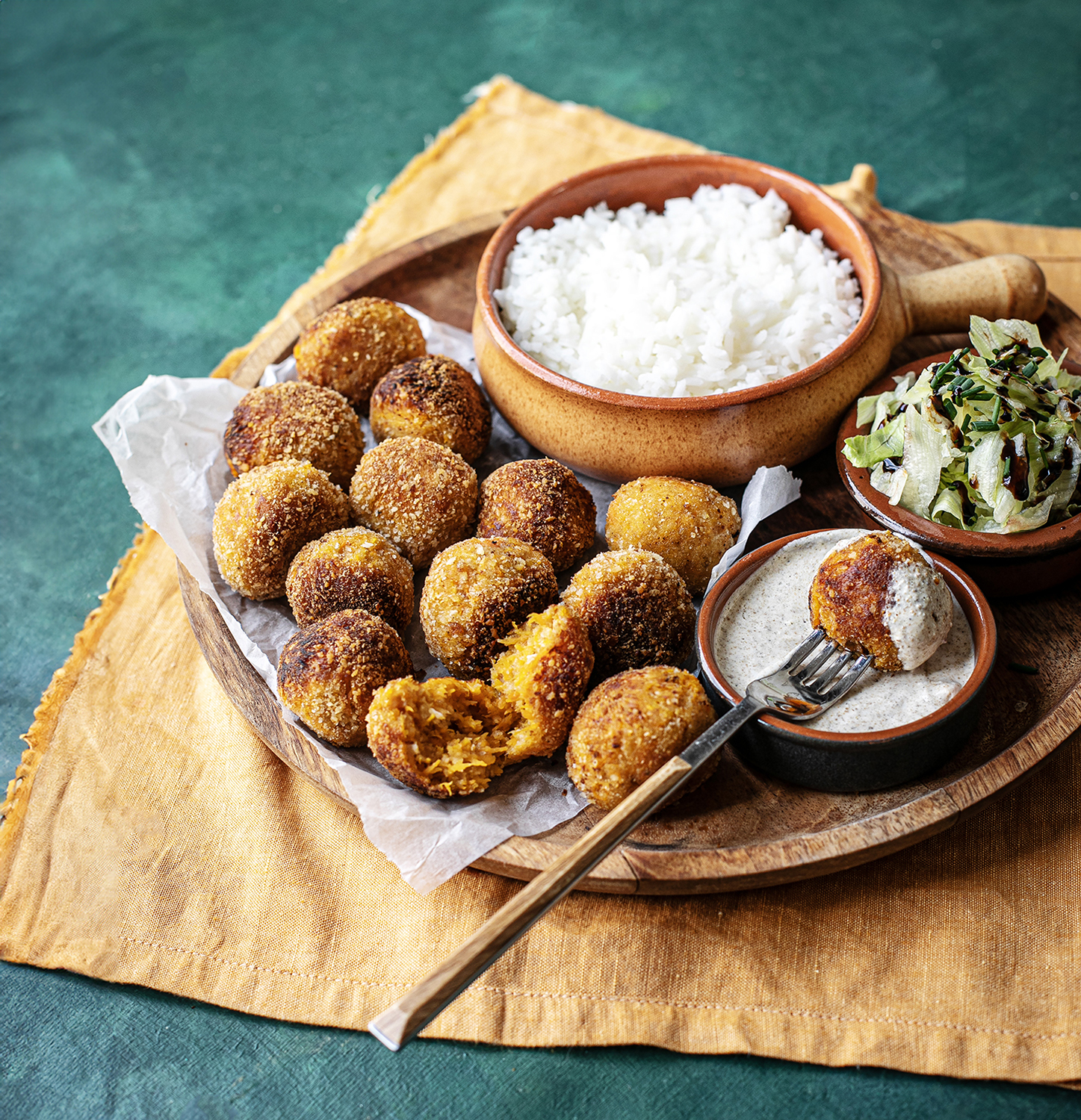 Sajtos sütőtökfasírt