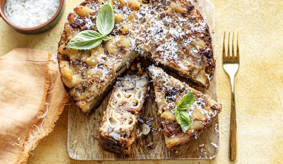 szicíliai húsos tésztatorta