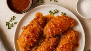 ropogós csirkemell szósszal