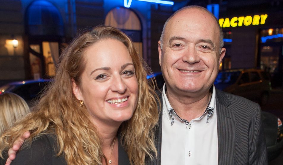 Forgács Gábor és lánya Bea