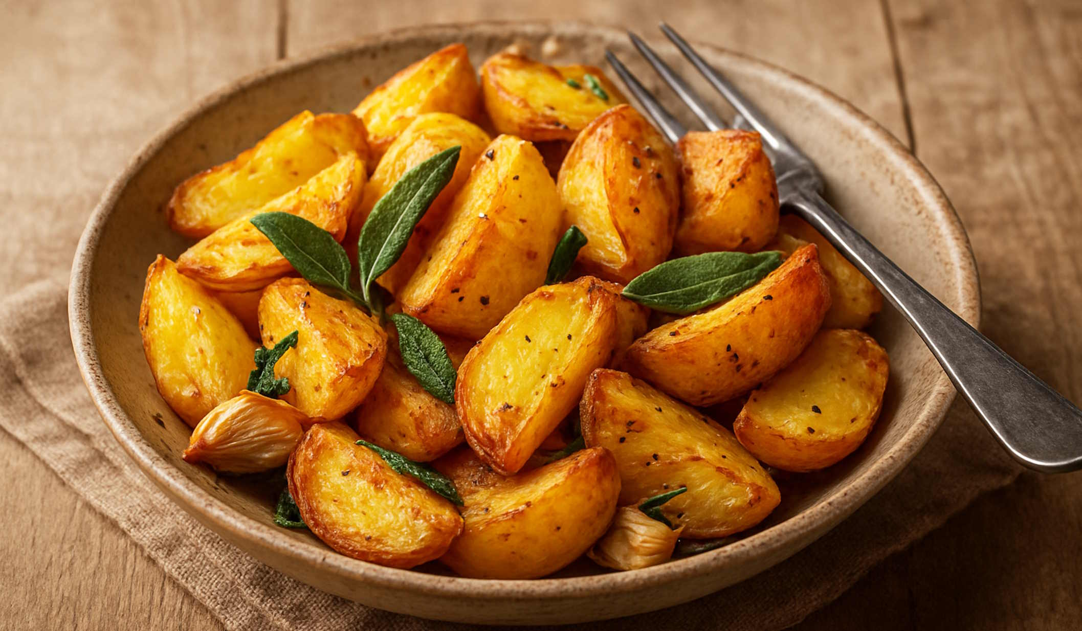 steak burgonya tányéron zöldfűszerekkel