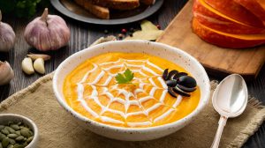 sütőtökkrémleves halloween