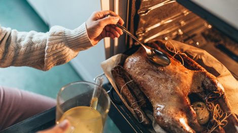 márton napi liba árak sült liba a sütőben