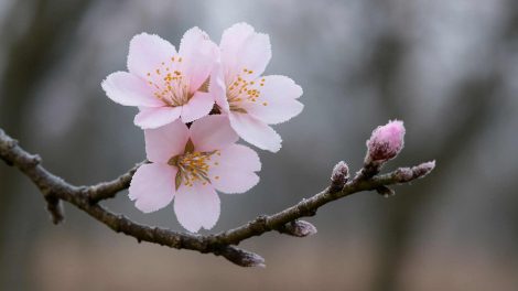 mandulafa ága télen