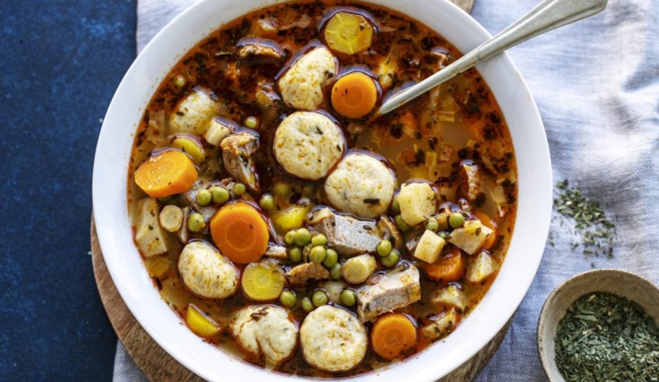 márton napi tárkonyos liba leves