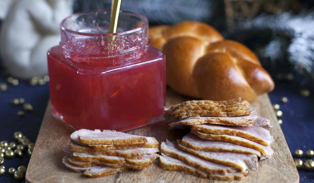 Kacsamell pezsgőzselével