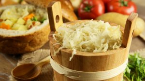 savanyú káposzta hordóban