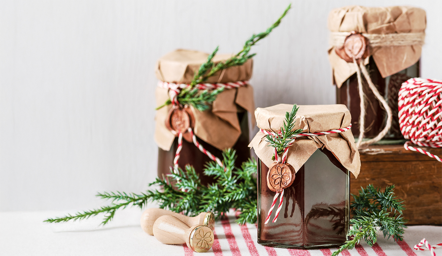 Dió és gesztenyelekvár gyönyörű karácsonyi csomagolásban