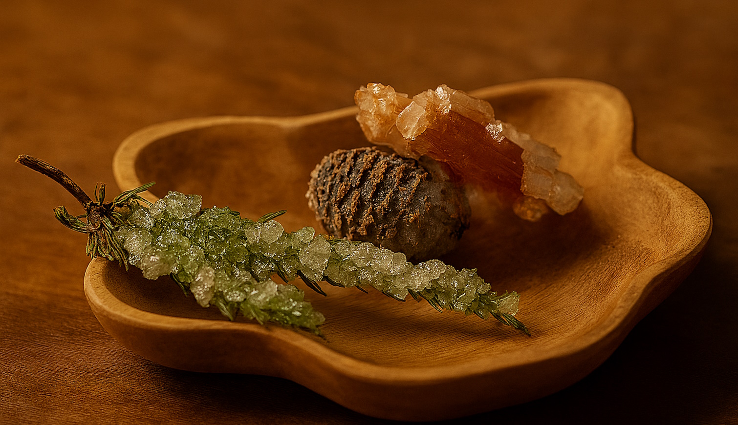 boraxos kristály karácsonyfadísz