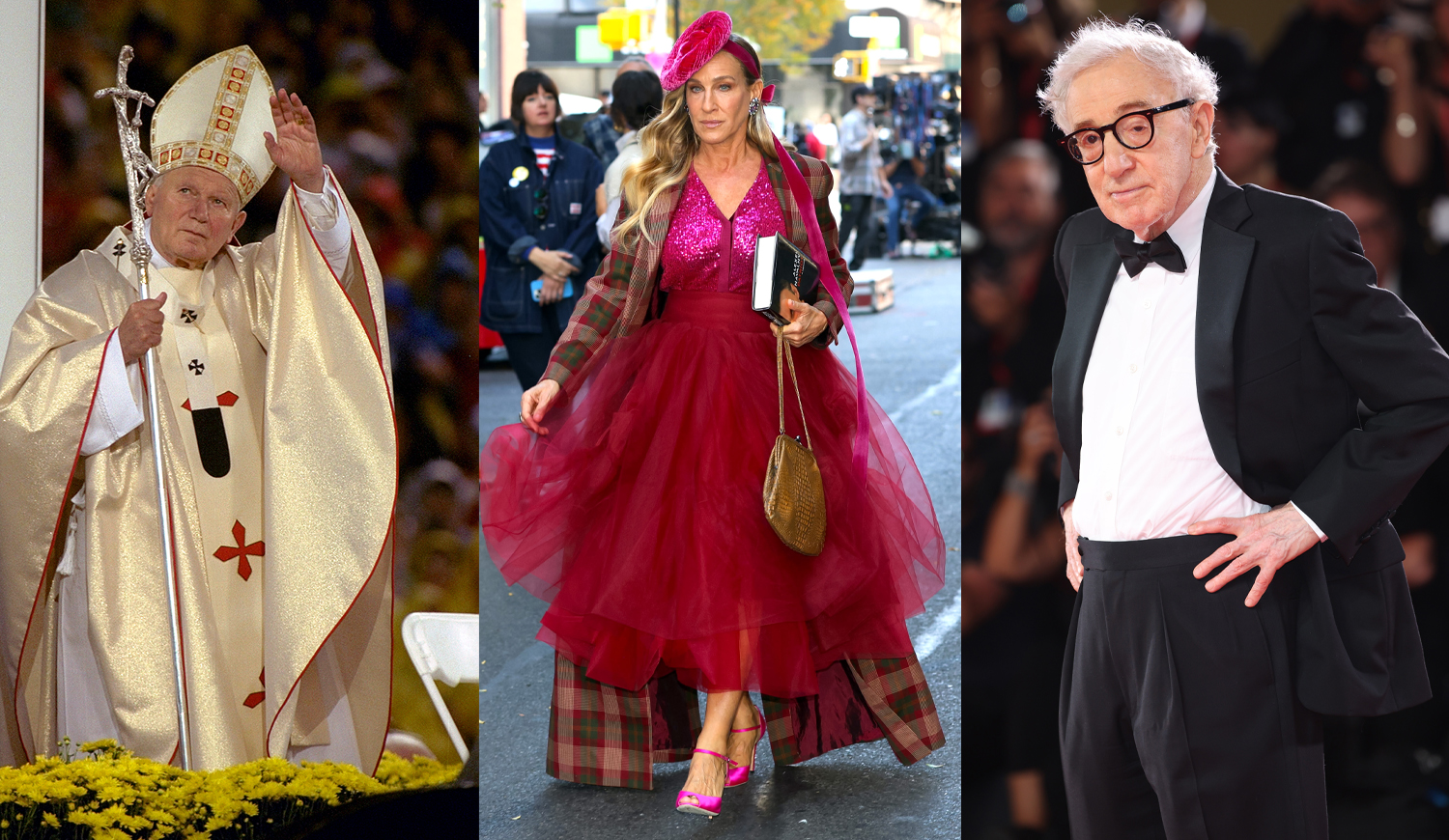 II. János Pál pápa, Sarah Jessica Parker, Woody Allen