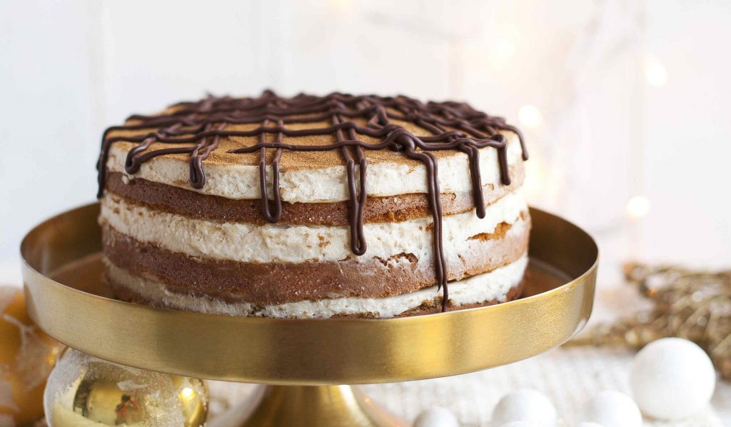 Fahéjkrémes kávés torta