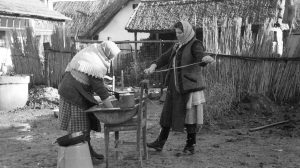 Disznóvágás régen falun