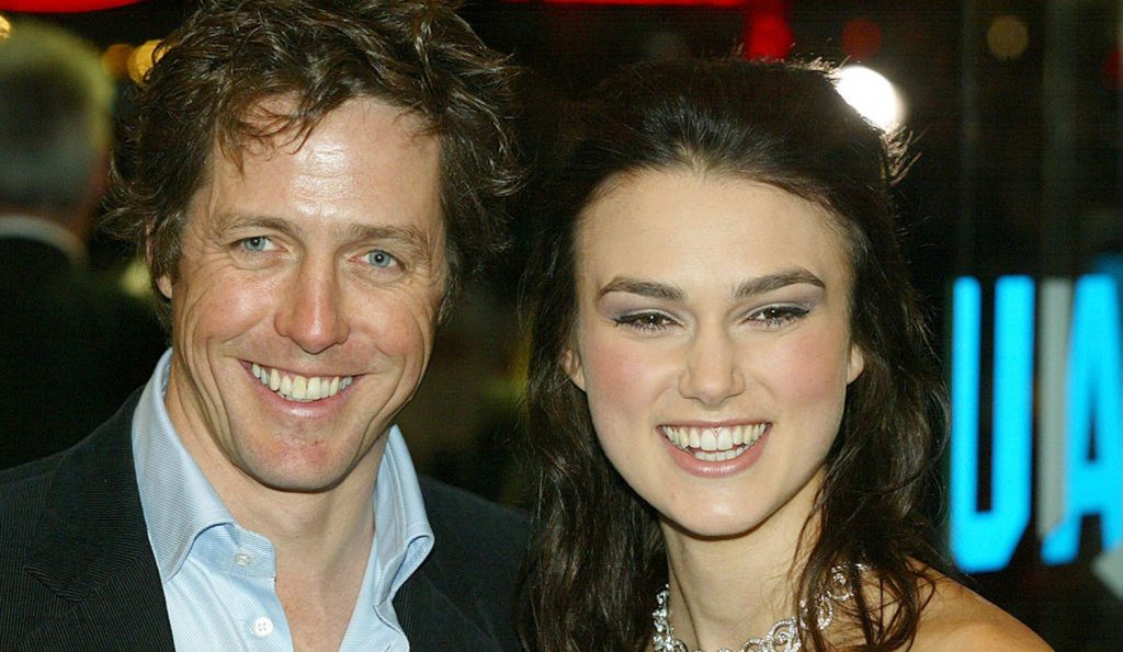 Keira Knightley és Hugh Grant az Igazából szerelem premierjén