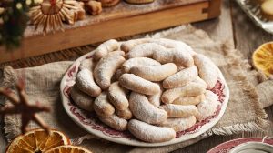 vaníliás hókifli retró környezetben recept