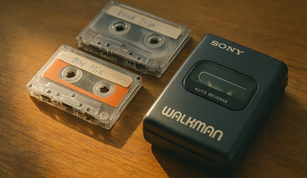 régi walkman és kazetták