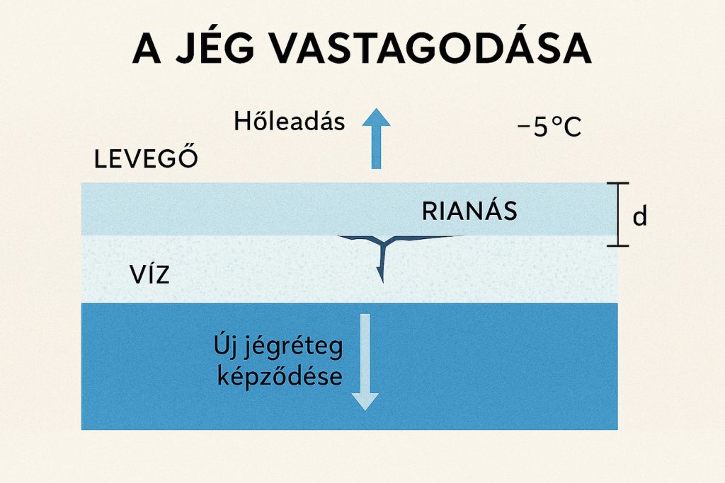 a balatoni jég képződésének folyamatábrája