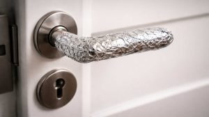 alufólia a kilincsen