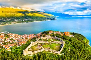 ohrid macedónia madártávlatból