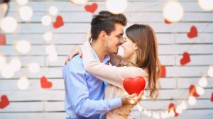szerelmes pár Valentin-napon