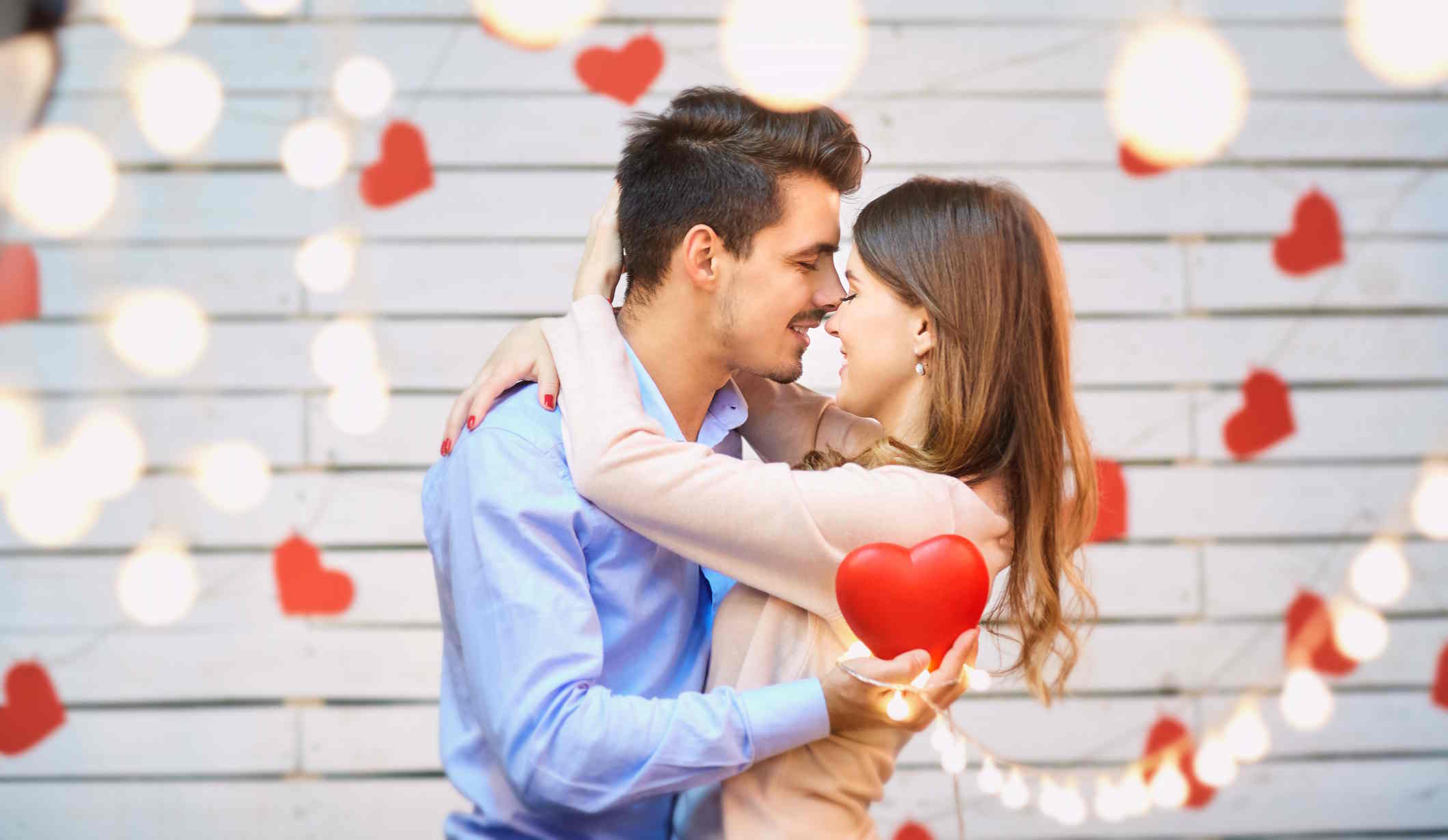 szerelmes pár Valentin-napon