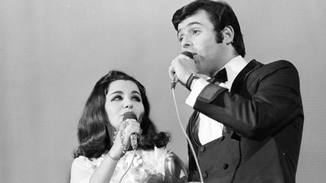 Harangozó Teri és Szécsi Pál 1969-ben a Táncdalfesztiválon